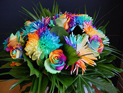 Покрашенные цветы