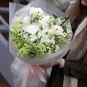 Букет Лаура - с добавлением зелени - миниатюра 