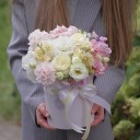 Коробка цветочная Спасибо, мамочка - для женщины/молодой пары - миниатюра