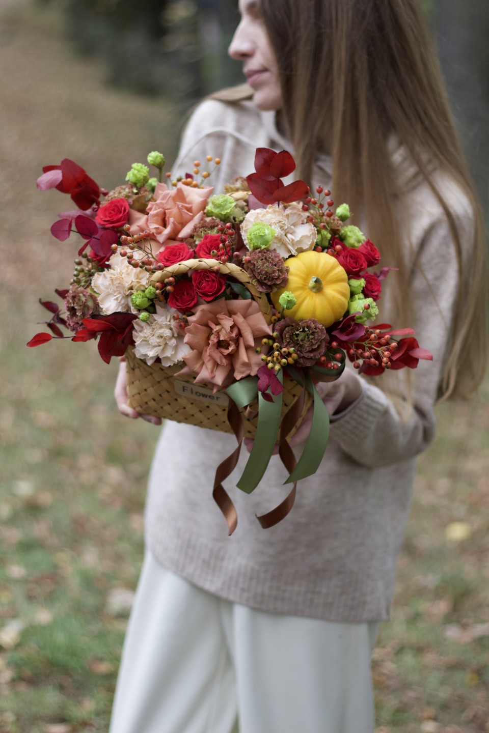 Корзина Щедрая Осень - подарочное оформление