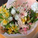Букет Осеннее Солнце - подарочное оформление - миниатюра