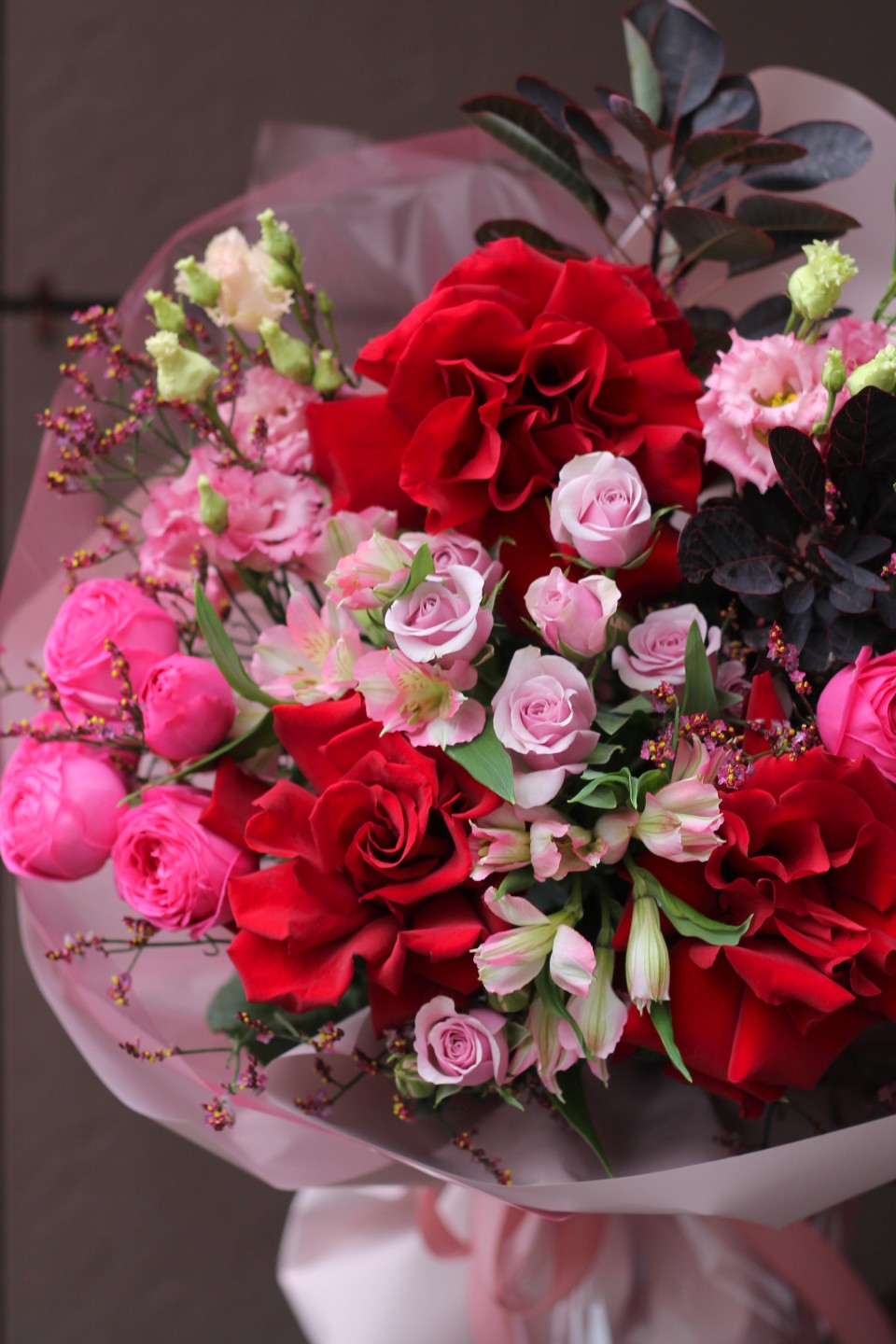 Букет Даллас - с добавлением зелени