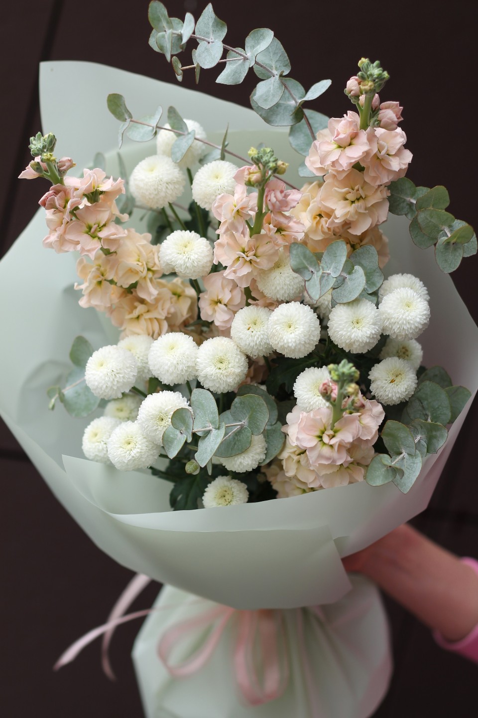 Букет Фарадей - с добавлением зелени