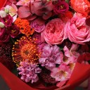 Букет Марис - с добавлением зелени - миниатюра 