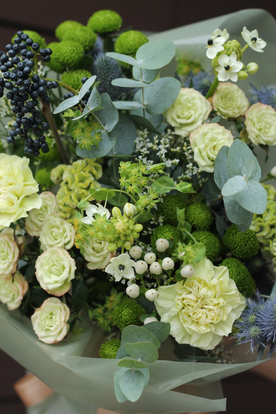 Букет Камри - с добавлением зелени