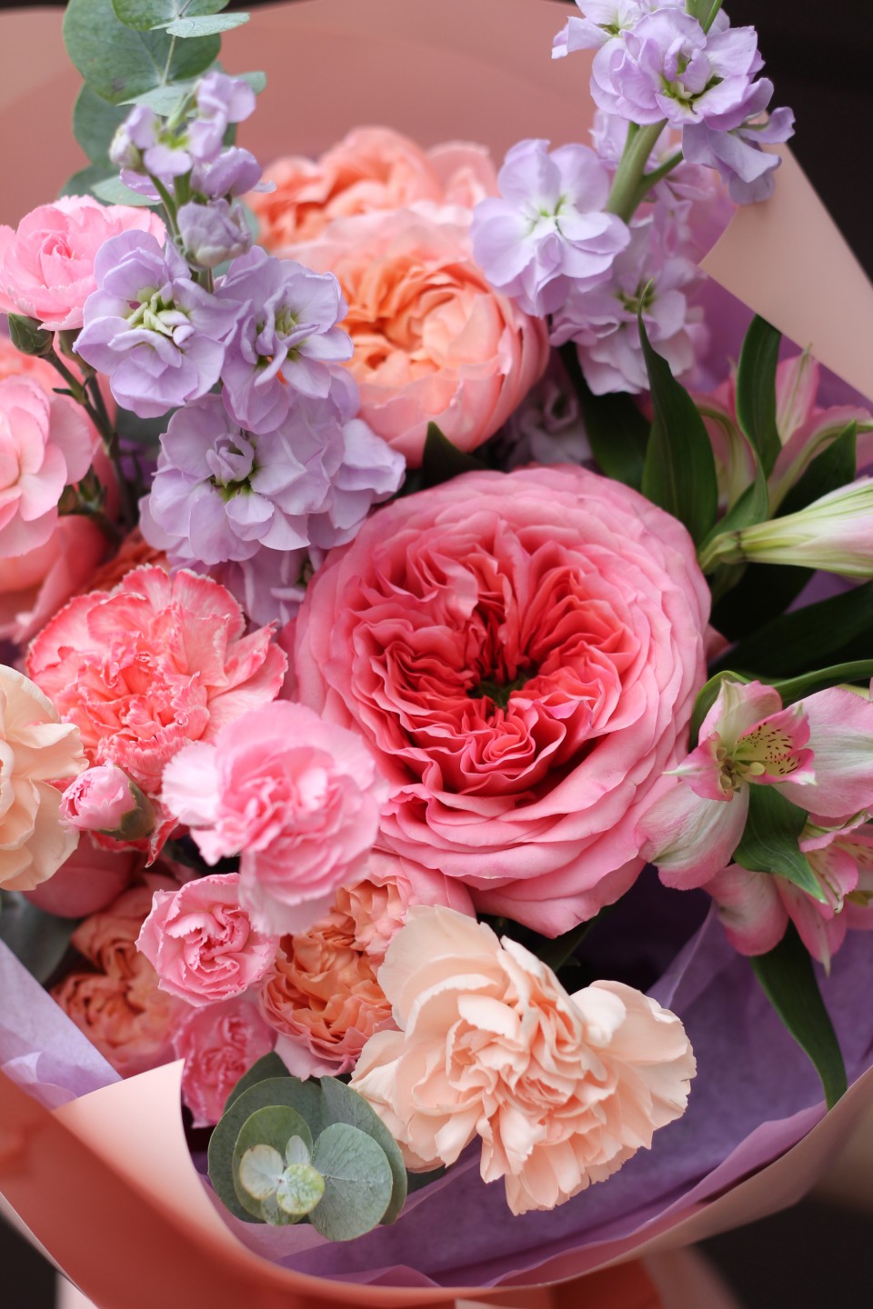 Букет Сиела - с добавлением зелени