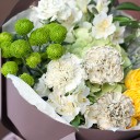 Букет Грей - с добавлением зелени - миниатюра 