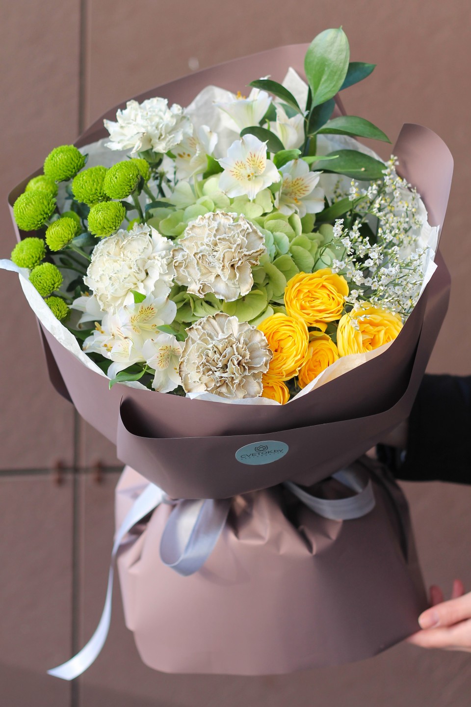 Букет Грей - подарочное оформление