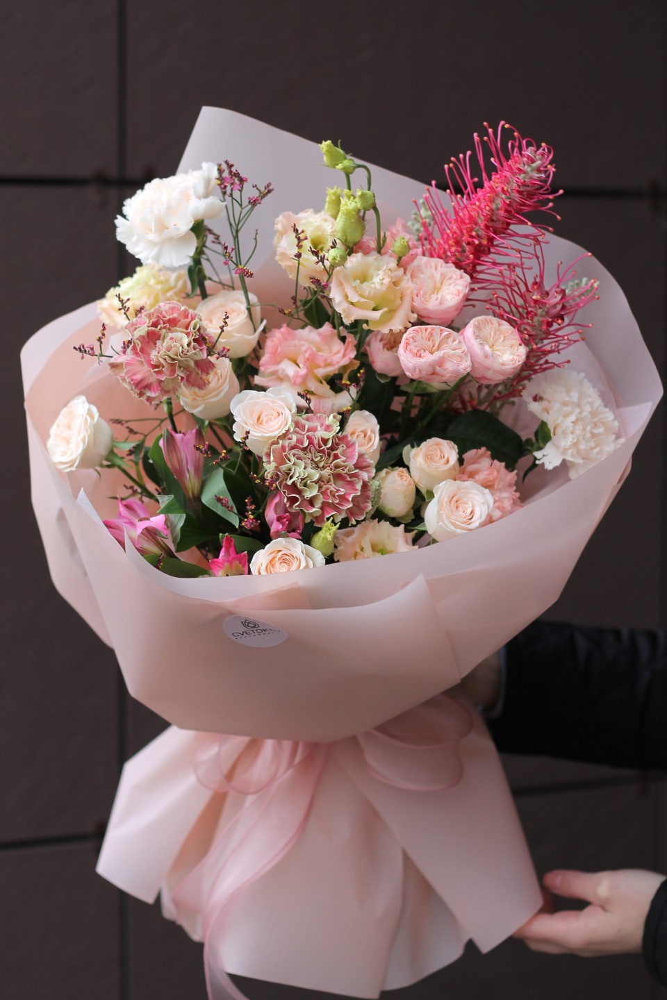 Букет Ханна - с добавлением зелени