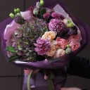 Букет Пантера - с добавлением зелени - миниатюра 
