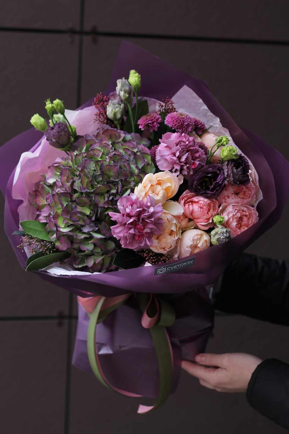 Букет Пантера - с добавлением зелени