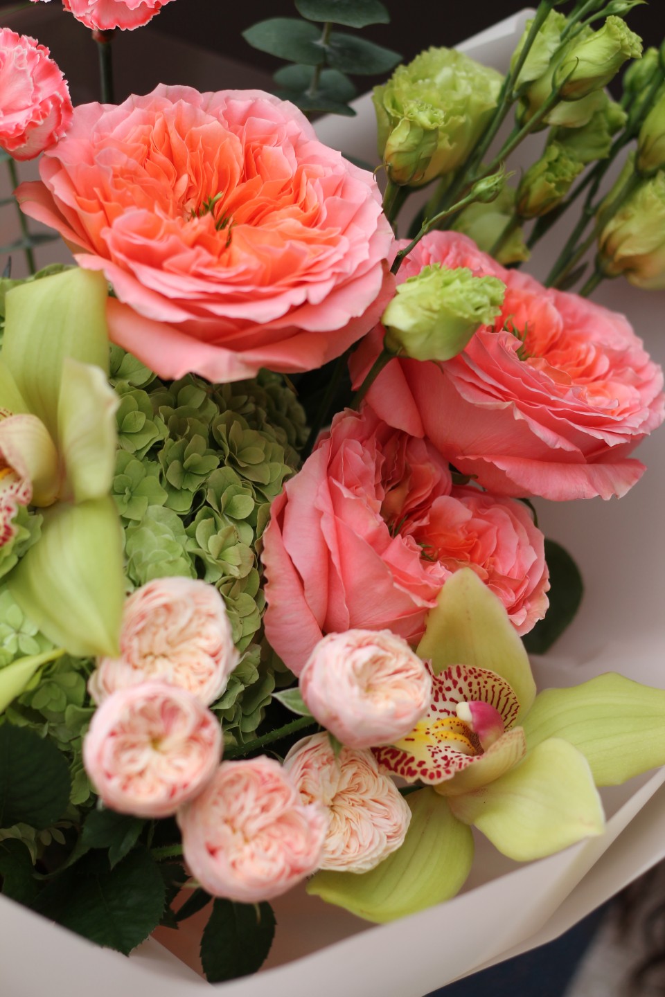 Букет Риф - с добавлением зелени