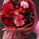 Букет Купер - с добавлением зелени - миниатюра 