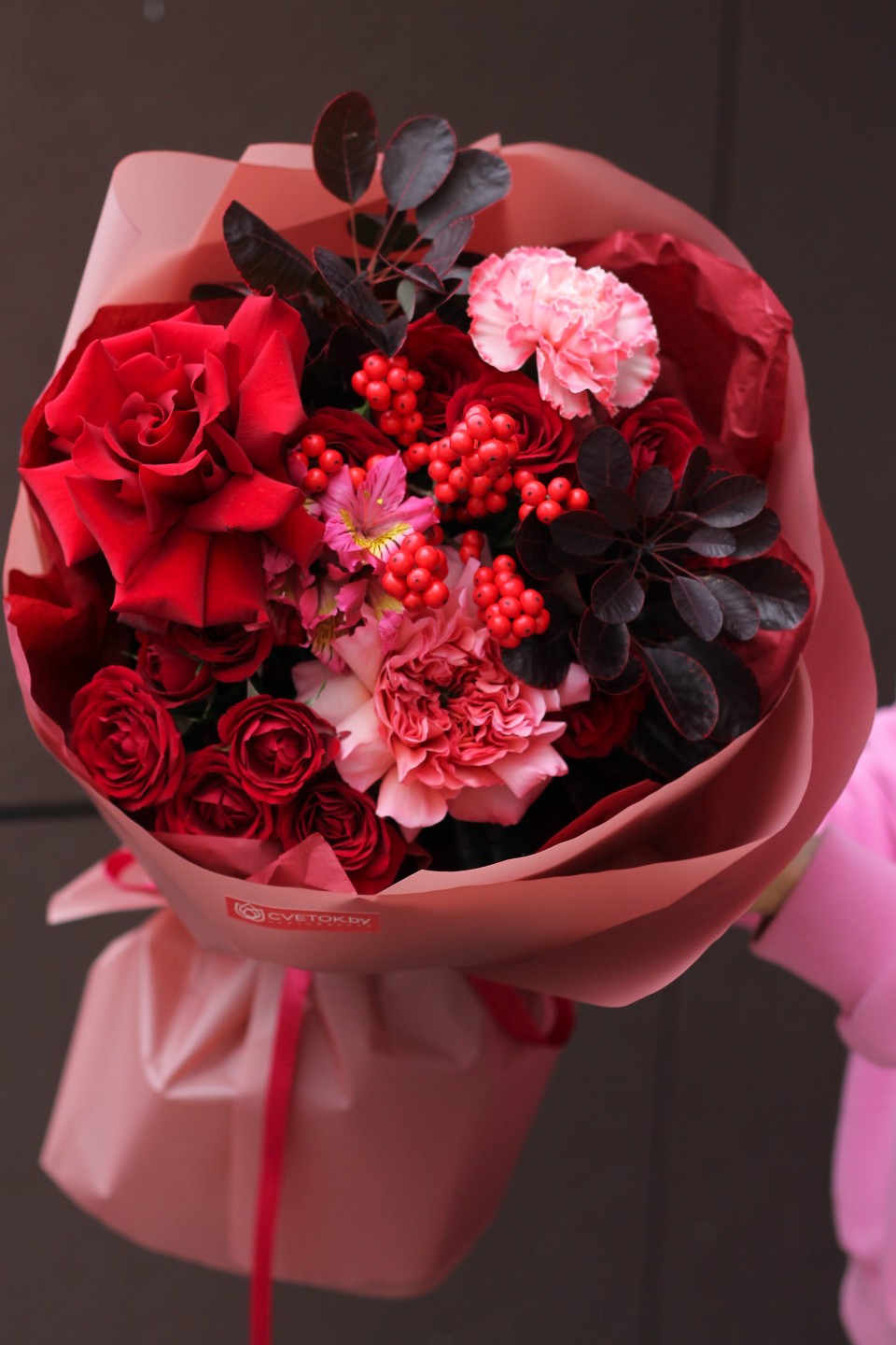 Букет Купер - с добавлением зелени