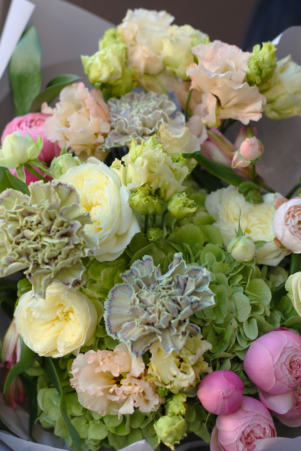 Букет Цунами - с добавлением зелени