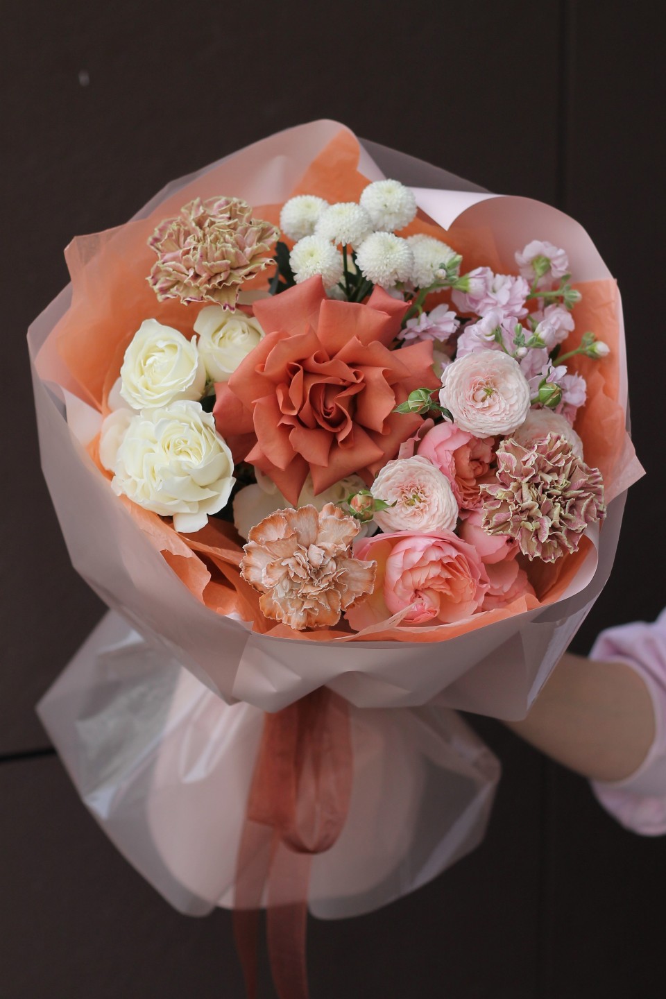 Букет Шарль - с добавлением зелени