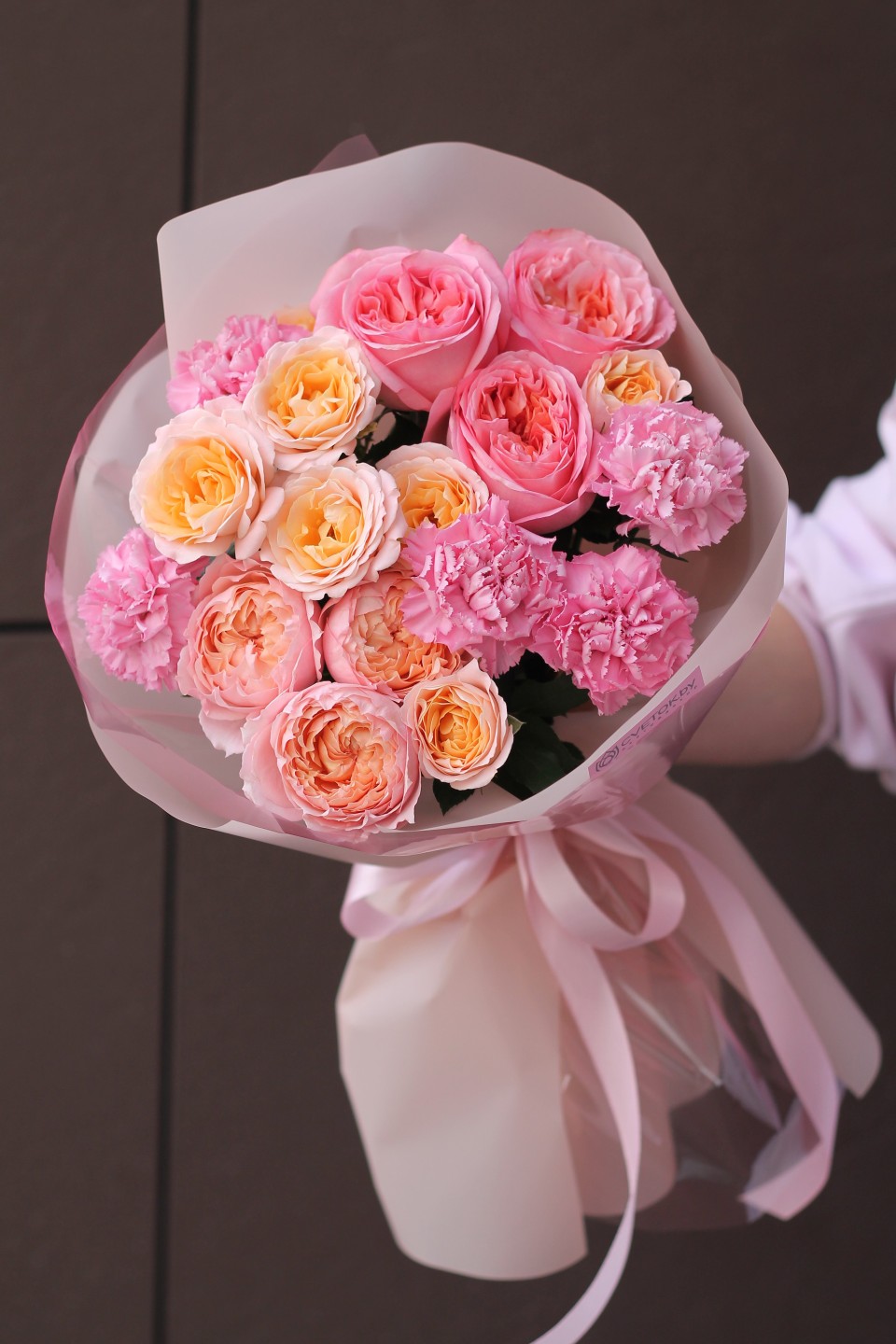 Букет Альфредо - с добавлением зелени