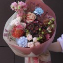 Букет Рэймонд - с добавлением зелени - миниатюра 