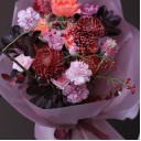Букет Люциус - с добавлением зелени - миниатюра 