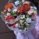 Букет Беверли Хилз - с добавлением зелени - миниатюра 