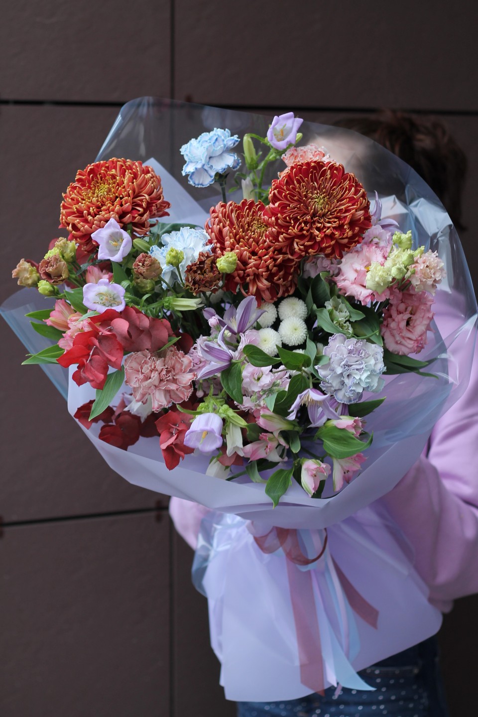 Букет Беверли Хилз - с добавлением зелени