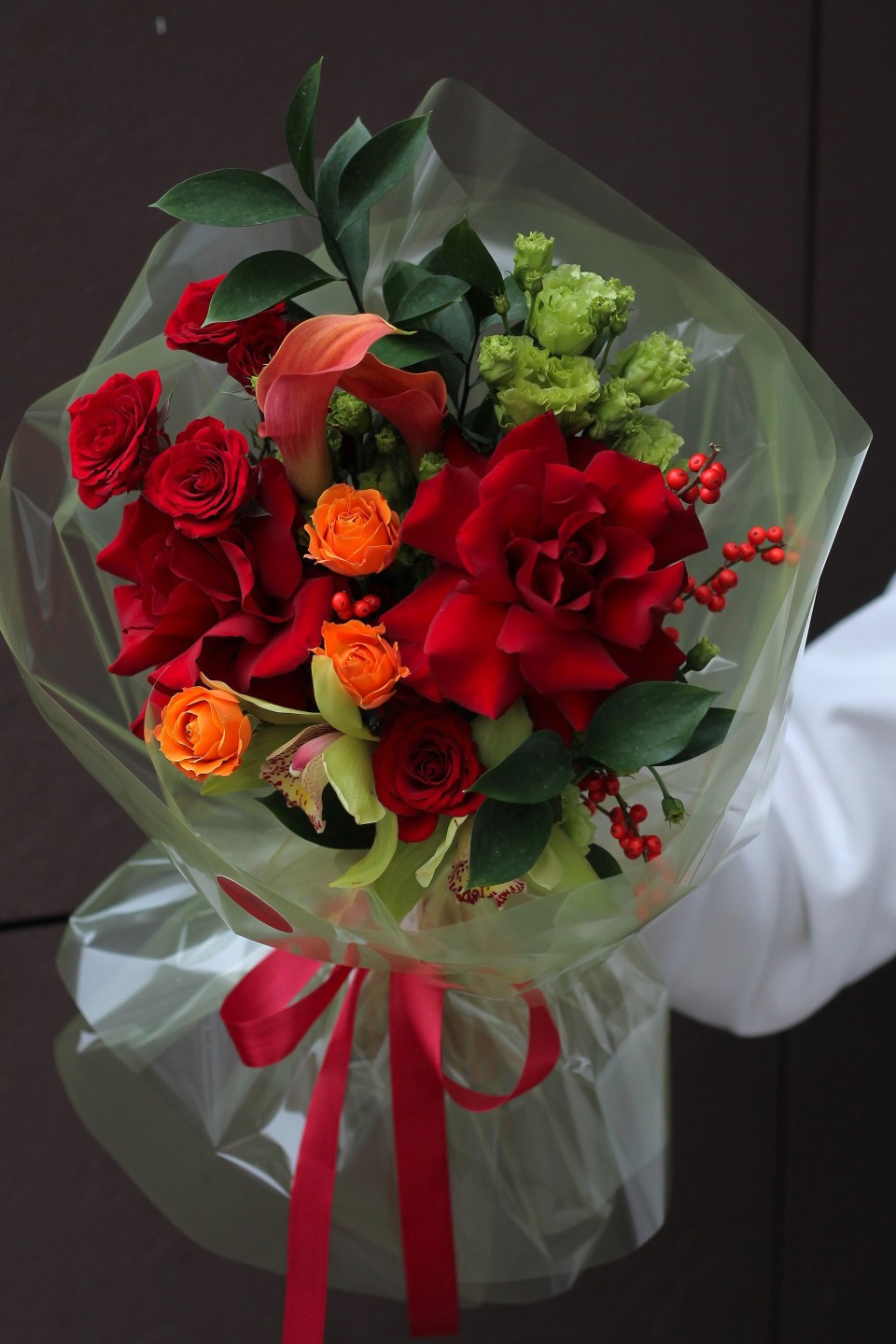 Букет Хавьер - с добавлением зелени