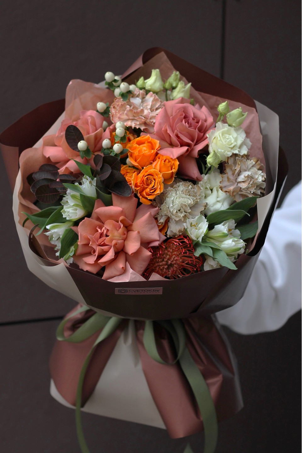 Букет Эклер - подарочное оформление