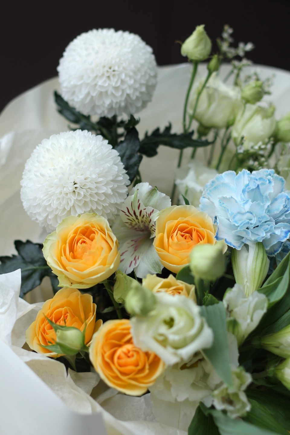 Букет Паскаль - с добавлением зелени