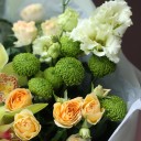 Букет Лаймовый Мусс - с добавлением зелени - миниатюра 