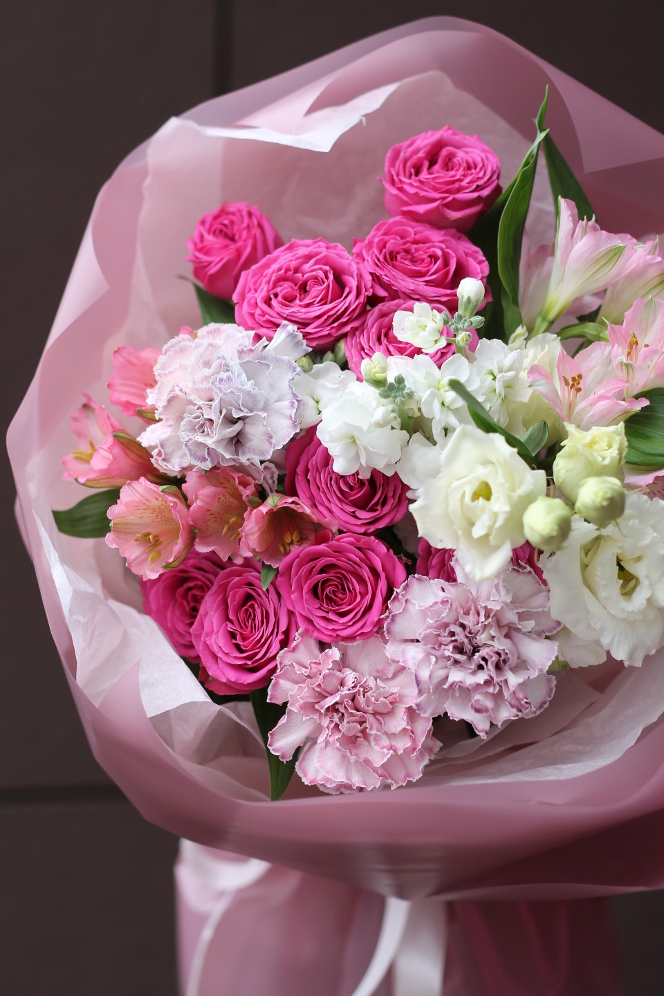 Букет Арлекин - подарочное оформление