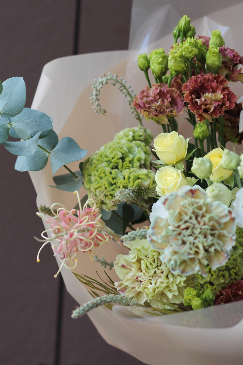 Букет Габриэль - с добавлением зелени