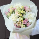 Букет Норис - с добавлением зелени - миниатюра 