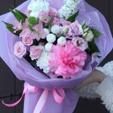 Букет Альвин - с добавлением зелени - миниатюра 