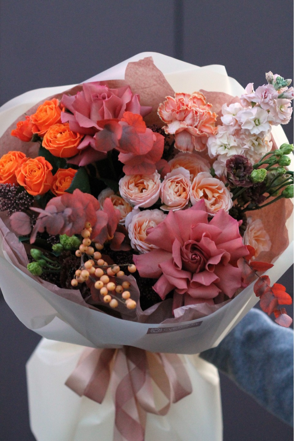 Букет Император - с добавлением зелени