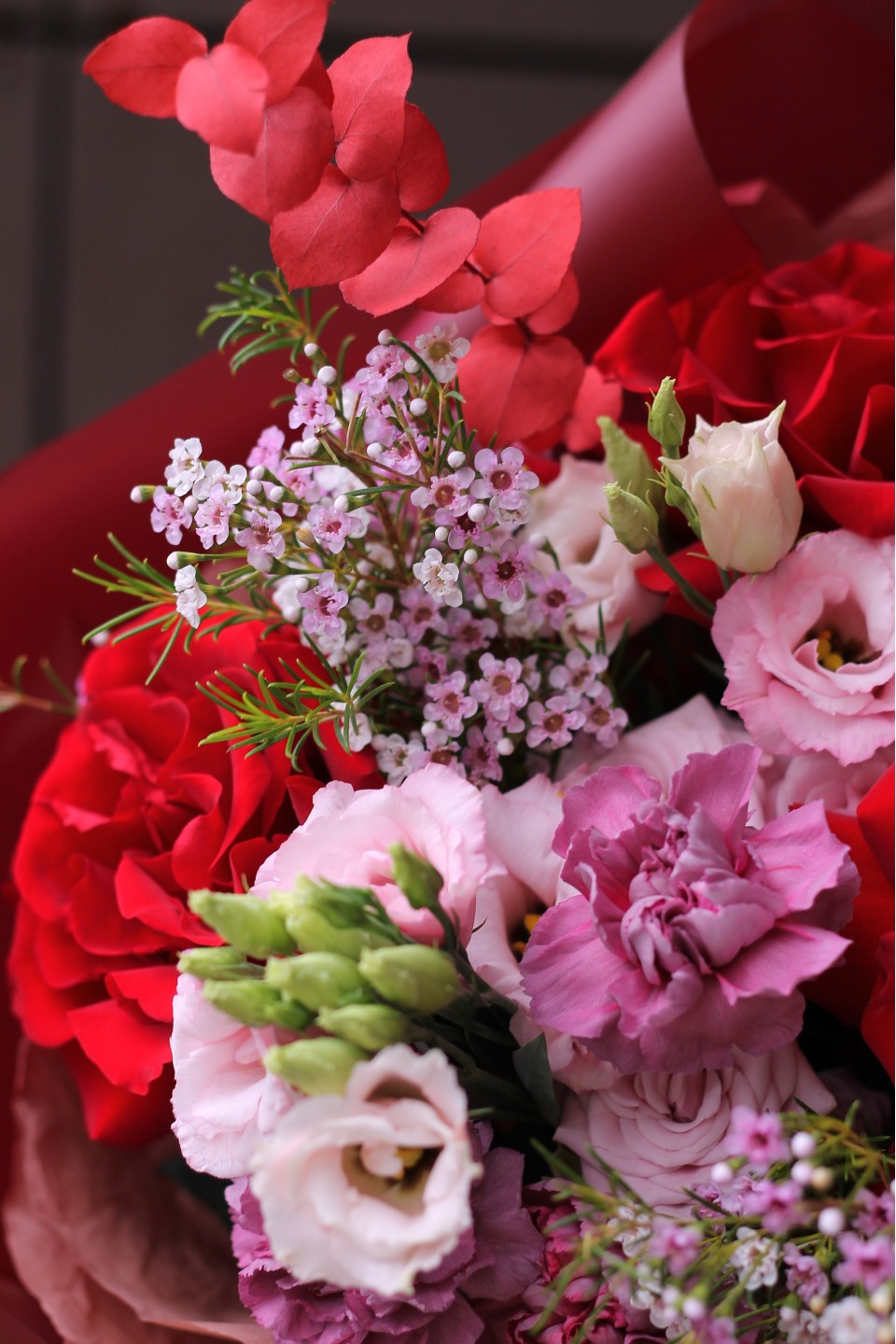 Букет Рубиновая Роза - с доставкой по Минску