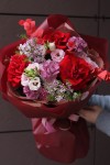 Букет "Рубиновая Роза"