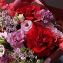 Букет Рубиновая Роза - подарочное оформление - миниатюра