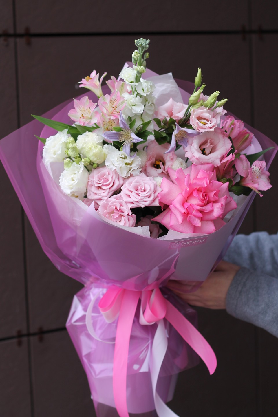 Букет Мэдисон - с добавлением зелени