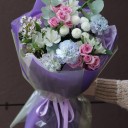 Букет Душистый Сад - с добавлением зелени - миниатюра 