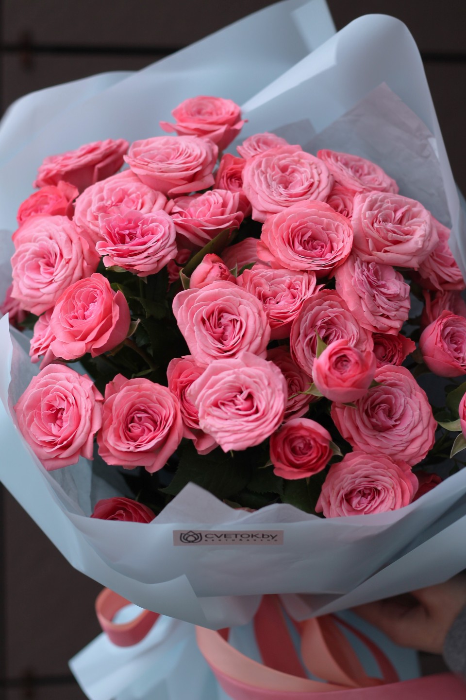 Букет Коралловый Рассвет - подарочное оформление