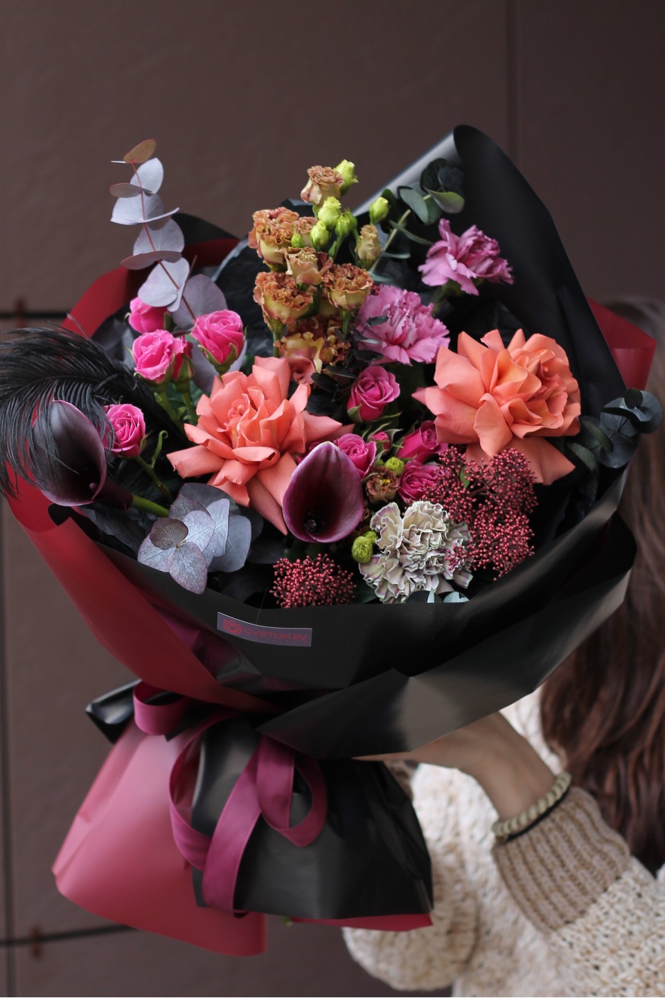 Букет Черная Любовь - быстрая доставка в Минске