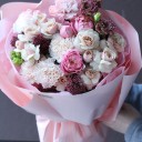 Букет Тэффи - с добавлением зелени - миниатюра 