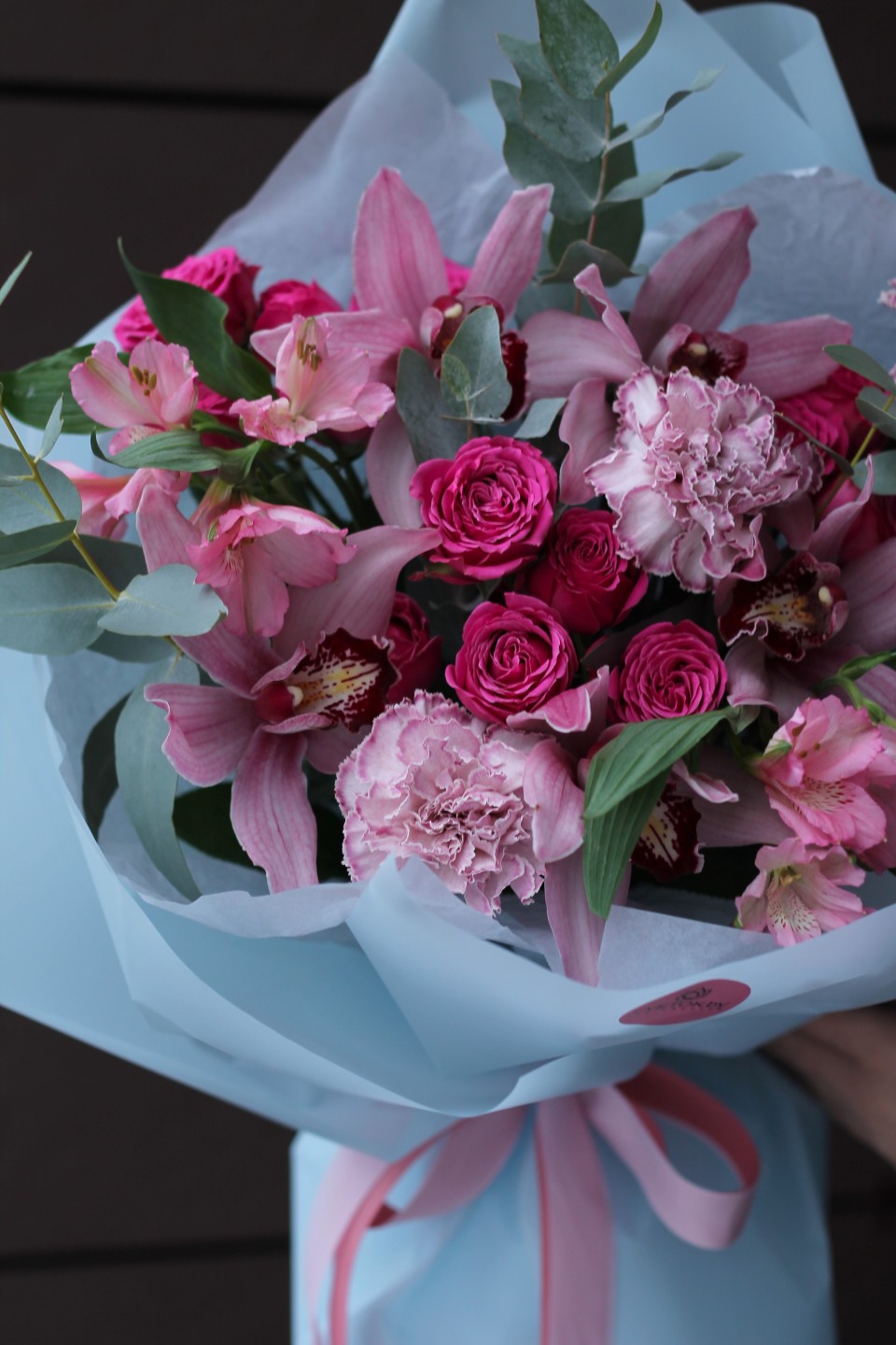 Букет Цветочный Космос - подарочное оформление