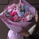 Букет с французской розой Мемори - миниатюра