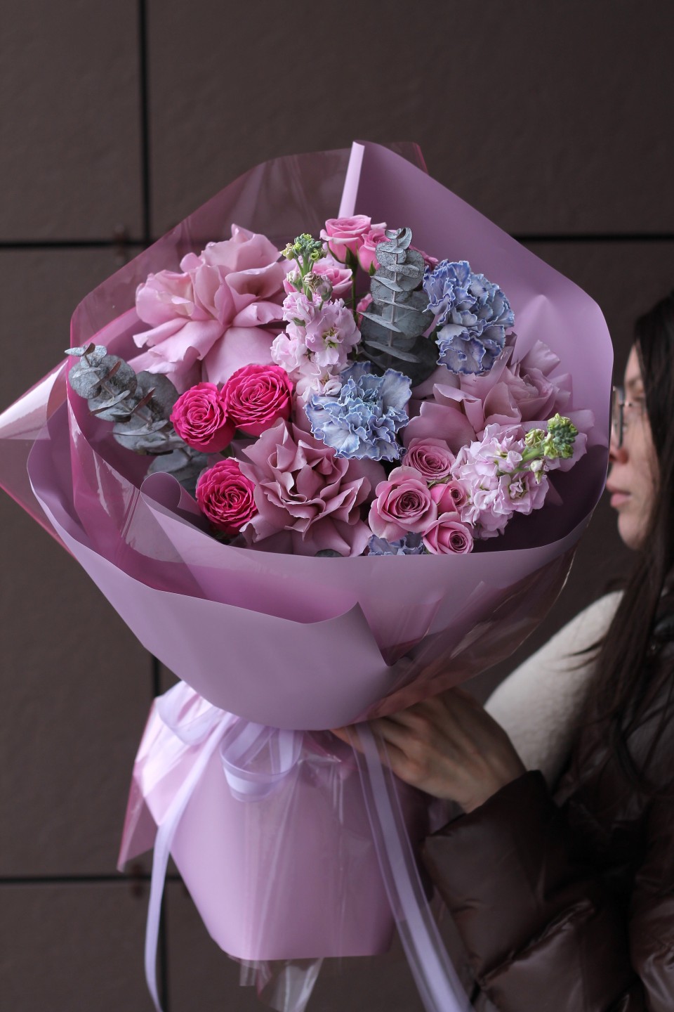 Букет с французской розой Мемори