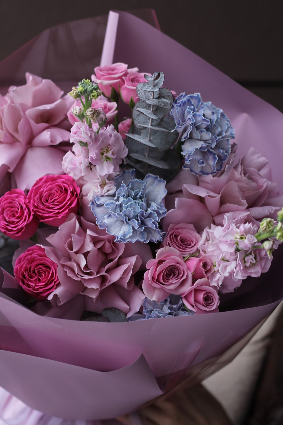 Букет с французской розой Мемори - с доставкой по Минску