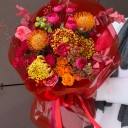 Букет с хризантемой Бакара - миниатюра