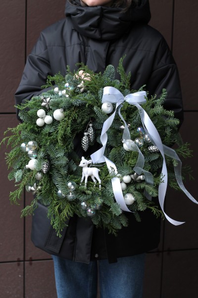 Венок новогодний "Северный Олень" 