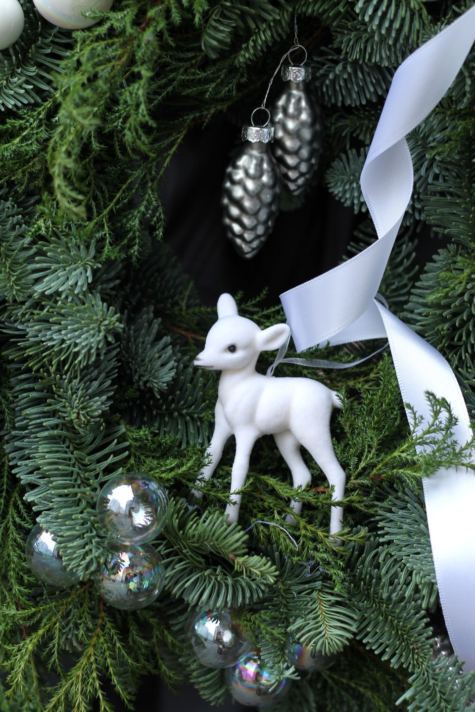 Венок новогодний Северный Олень - для женщины/молодой пары