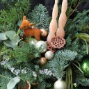 Композиция новогодняя Олененок Бэмби - с добавлением зелени - миниатюра 